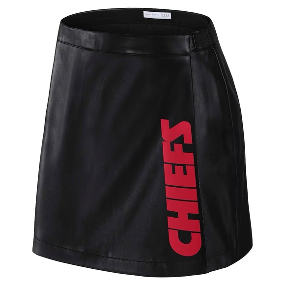 WEAR by Erin Andrews x Gracie Hunt Kansas City Chiefs Women's Wrap Skirt - Picture 1 of 5